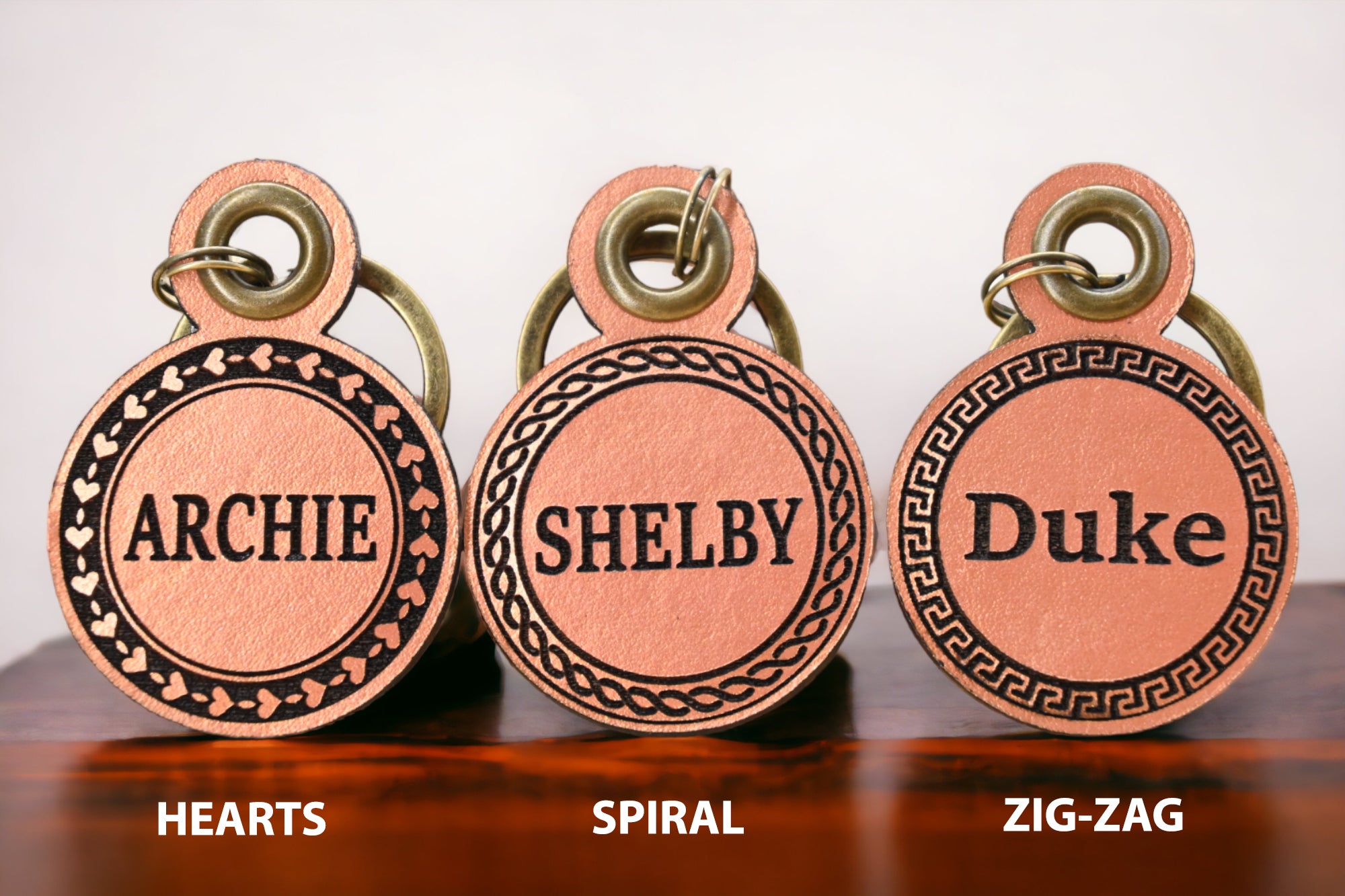 Leather Dog Tags BZ Dog Gear